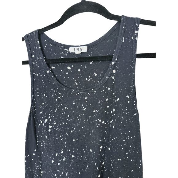 LNA Skater Punk Goth Black Paint Splatter Tank Dress XS Grunge Streetwear Edgy - Picture 3 of 7